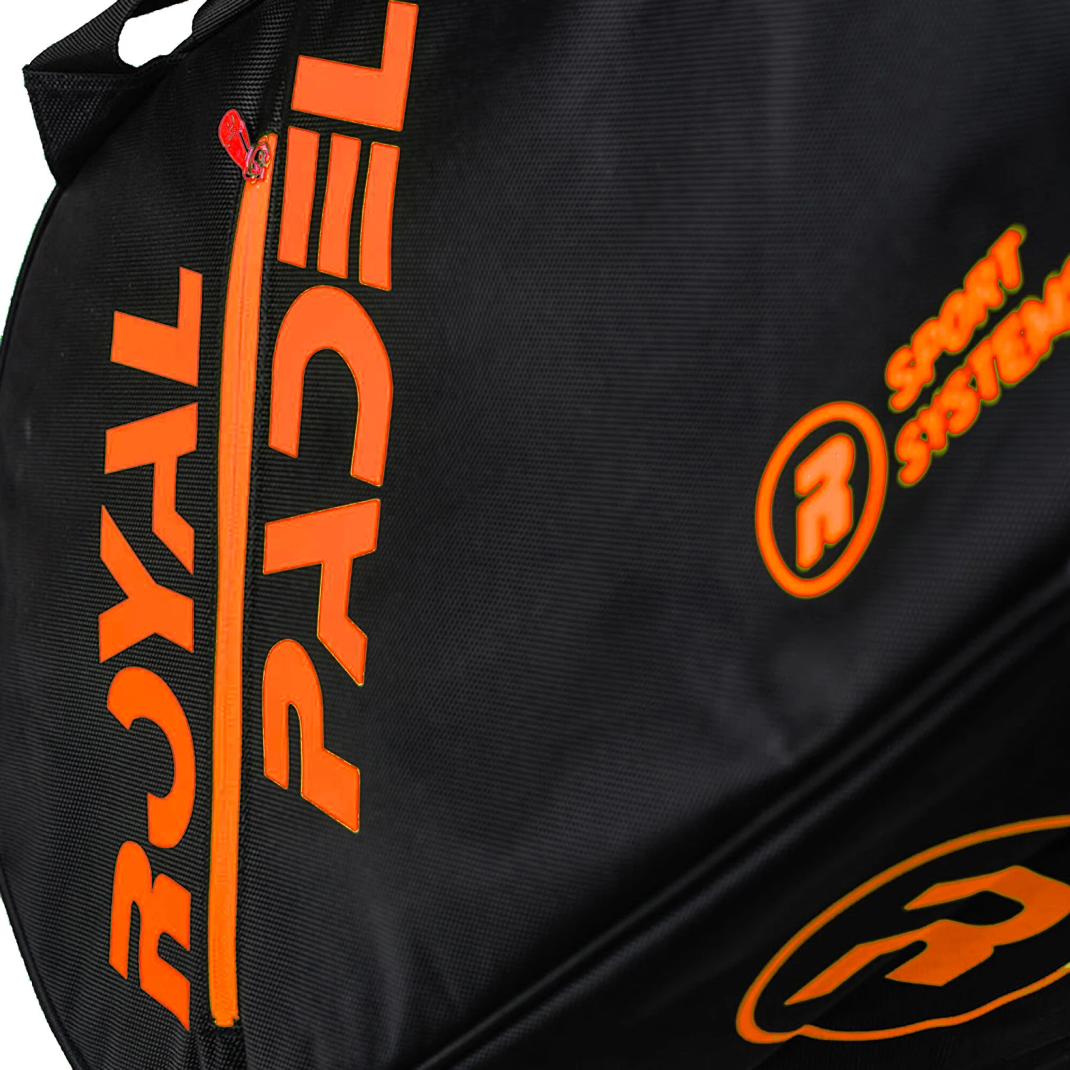 XL Naranja Fluor Padel Racket Bag - Orange, Black - Image 2