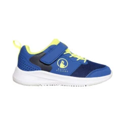 Courtstyler Velcro All Court Shoe Kids - Blue, Yellow