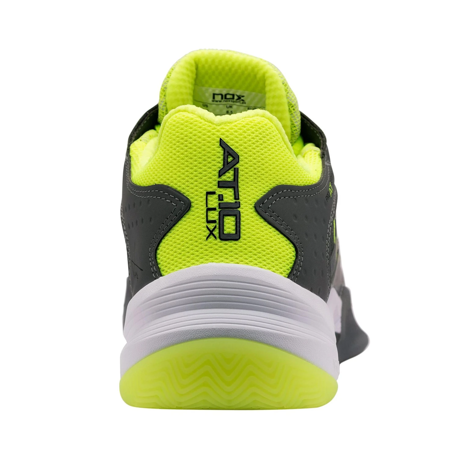 NOX AT10 Lux Padel Shoe Men - Grey, Neon Yellow - Image 6