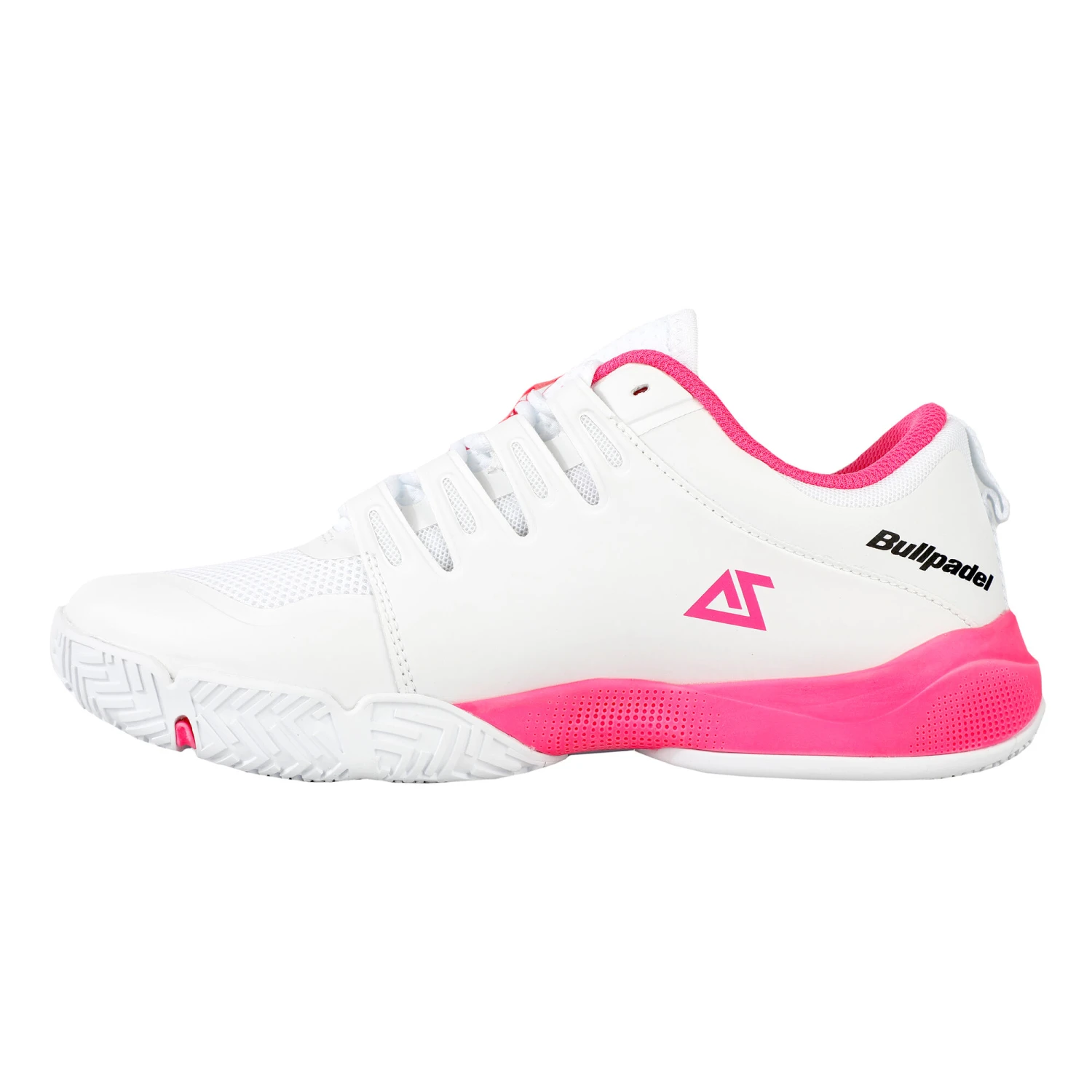 BULLPADEL Flow Hybrid Fly 21 Padel Shoe Women - White, Pink - Image 2