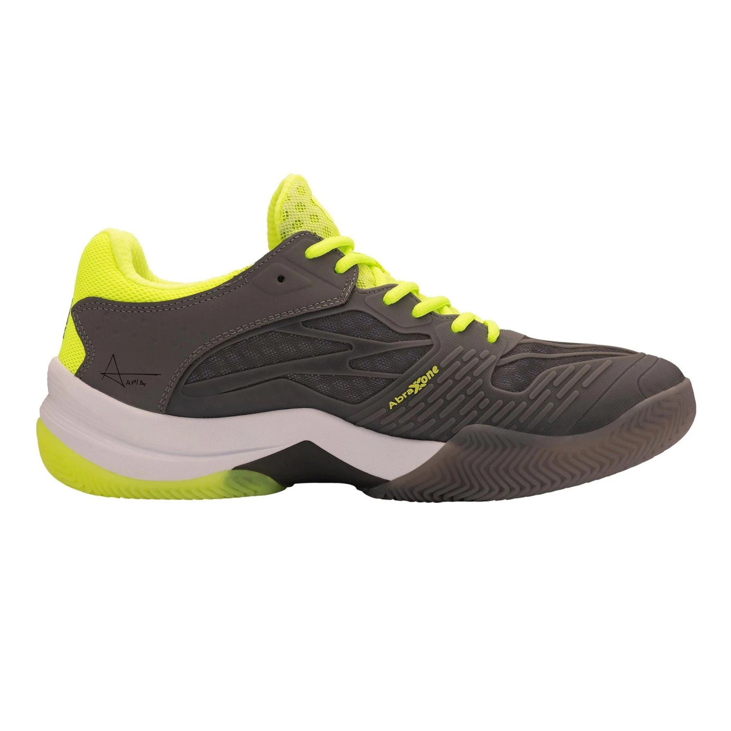 NOX AT10 Lux Padel Shoe Men - Grey, Neon Yellow - Image 2