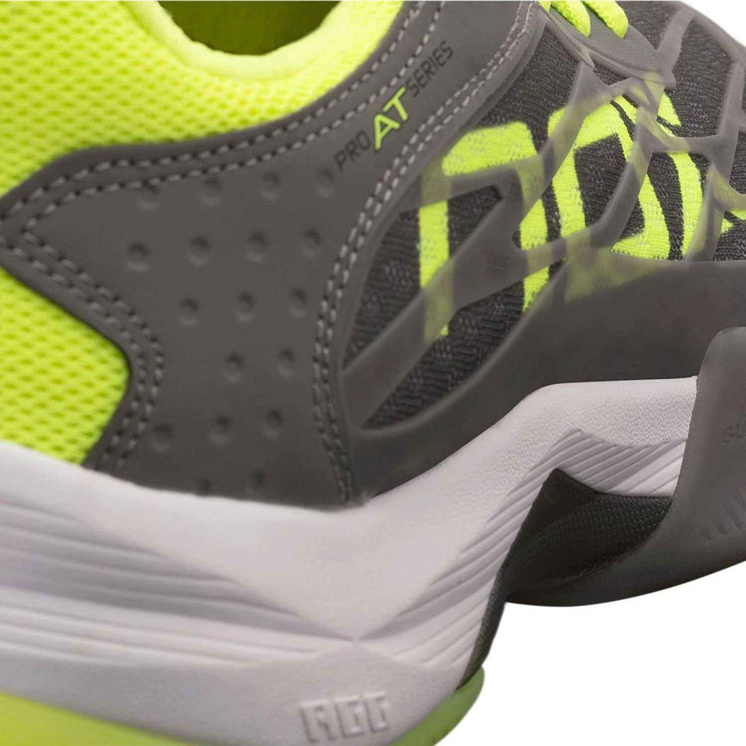 NOX AT10 Lux Padel Shoe Men - Grey, Neon Yellow - Image 10