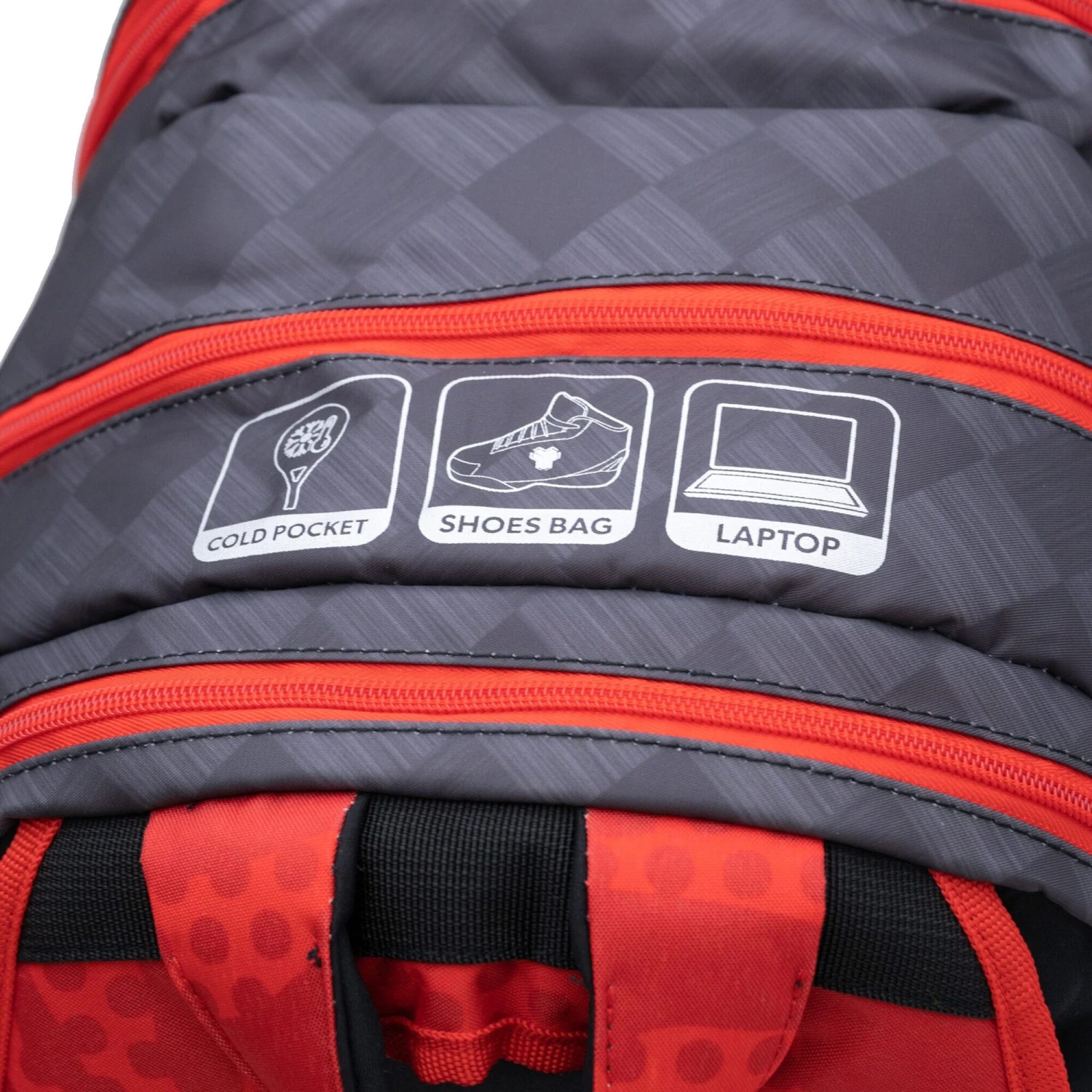 Canavar Padel Racket Bag - Red, Black - Image 3