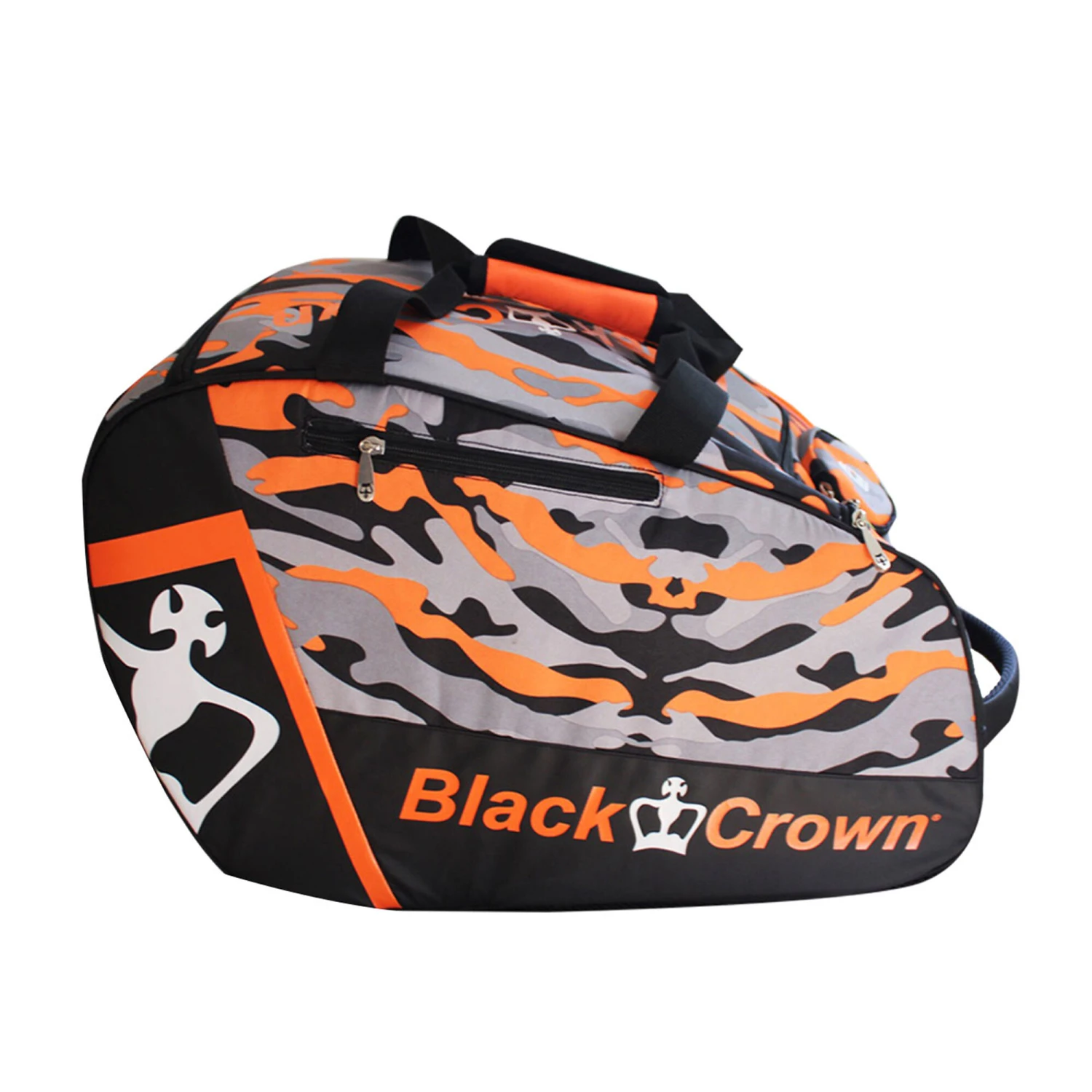 BLACK CROWN Work 2020 Padel Racket Bag - Black, Orange