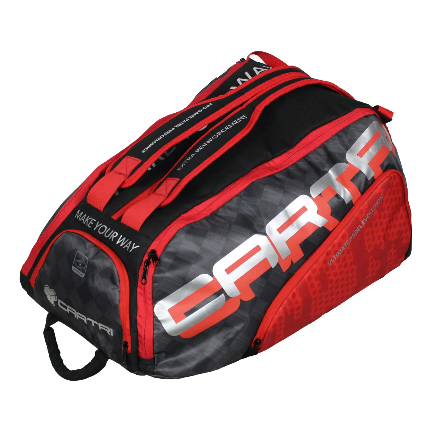 Blaidd Padel Racket Bag - Red, Black - Image 9