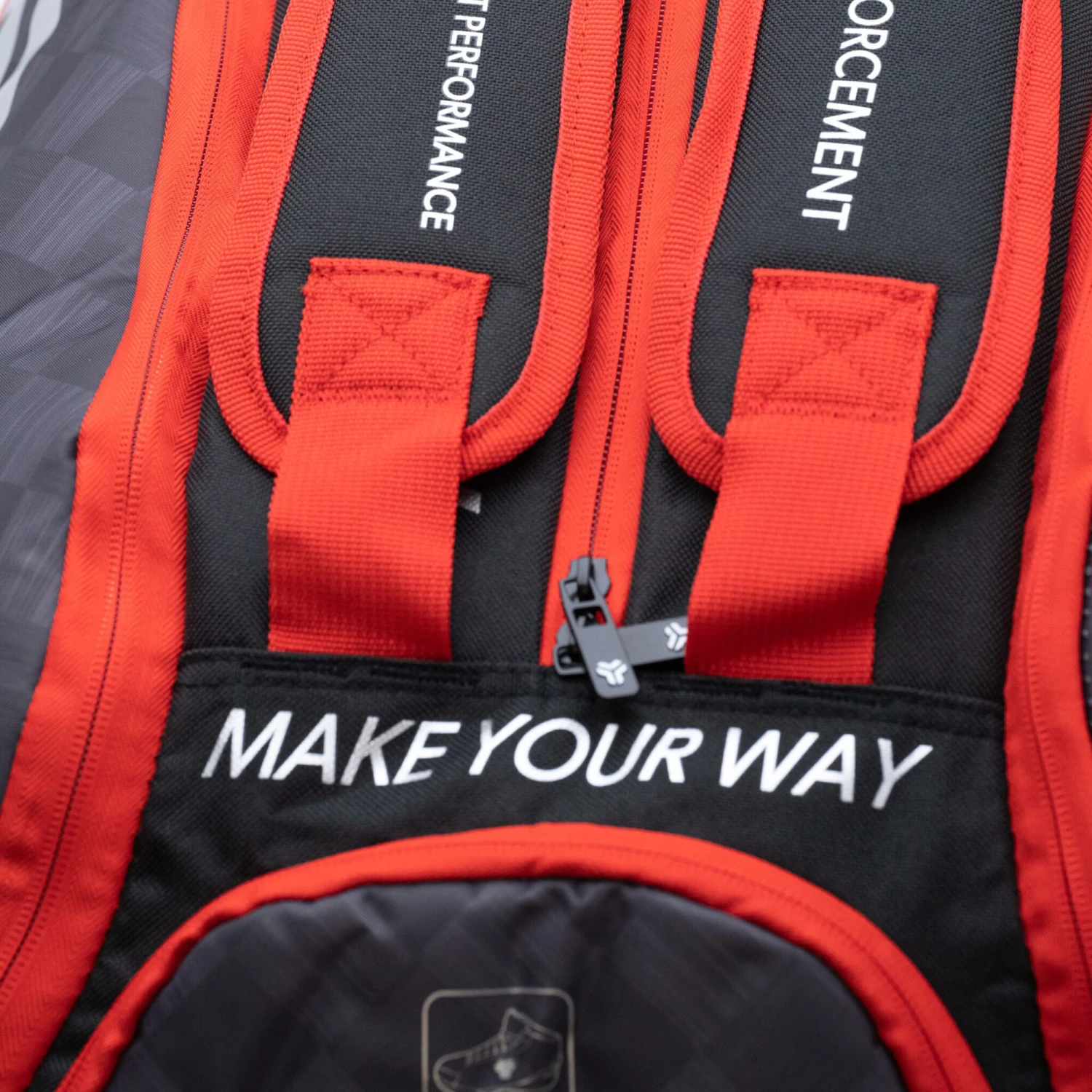 Blaidd Padel Racket Bag - Red, Black - Image 5