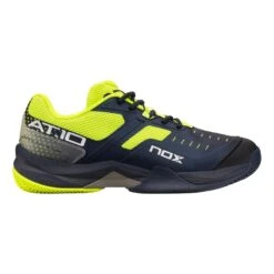 NOX AT10 Padel Shoe Men - Dark Blue, Neon Yellow