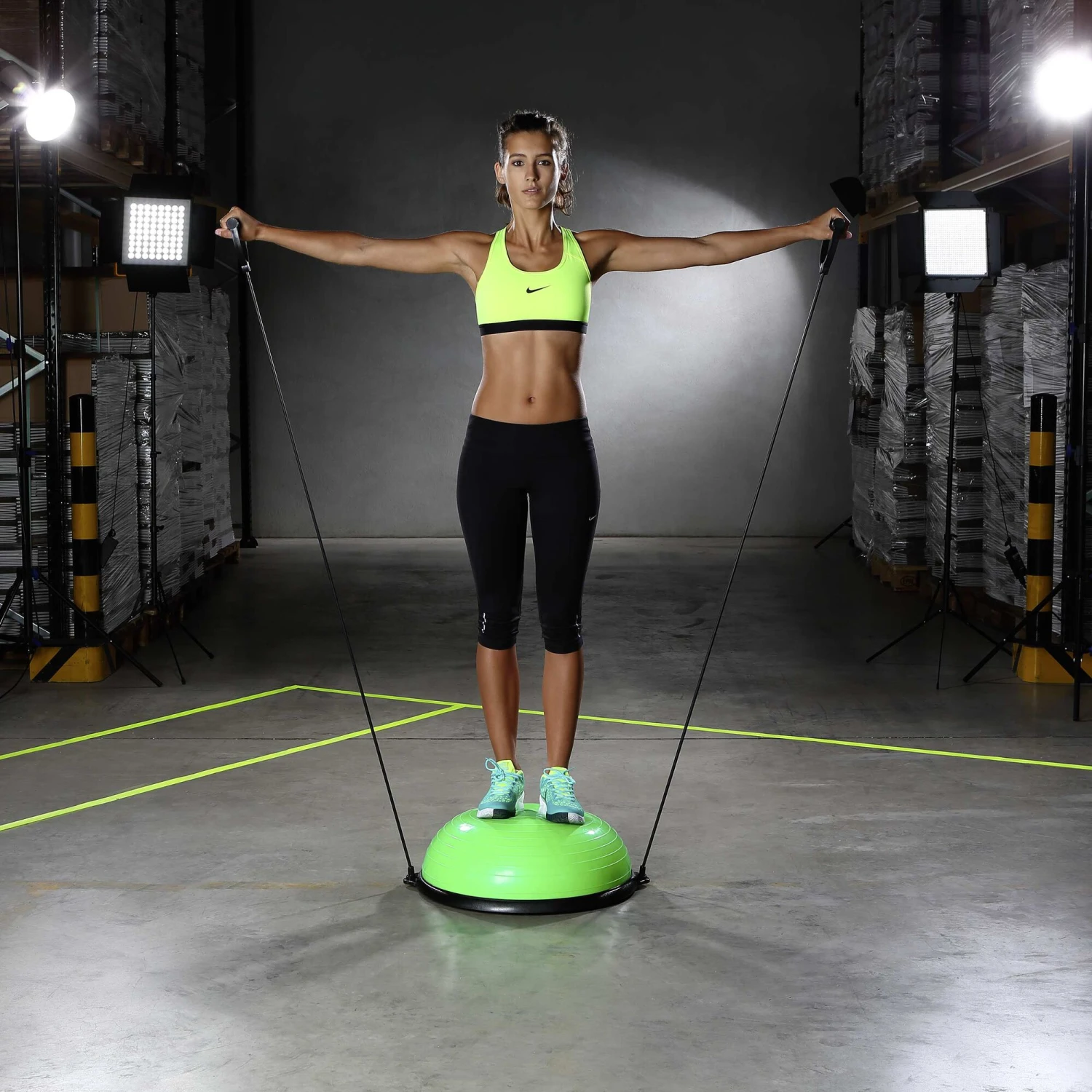 Balance Ball - Green, Black - Image 2