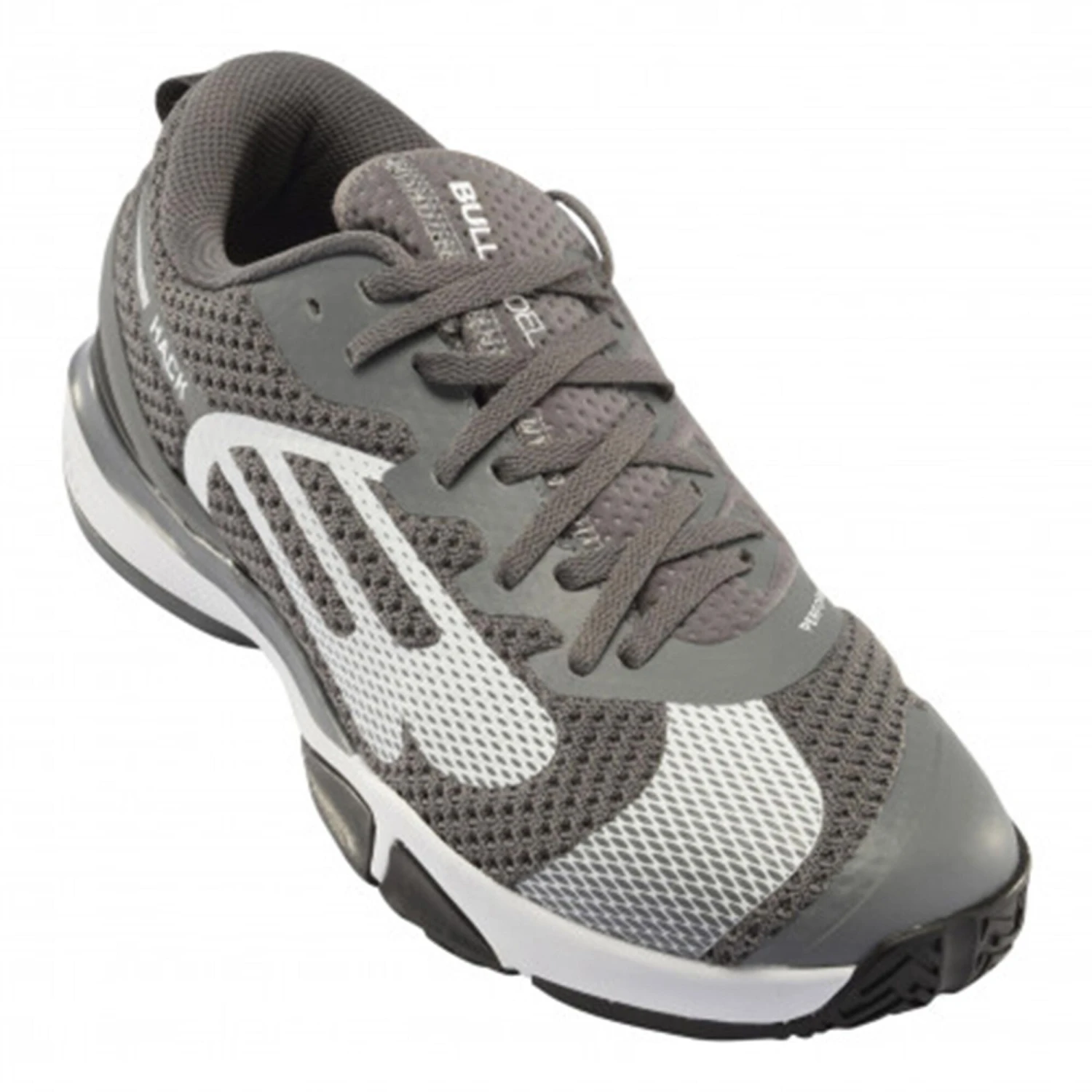 BULLPADEL Hack HYB Fly 21 Padel Shoe Men - Grey, Lightgrey - Image 2