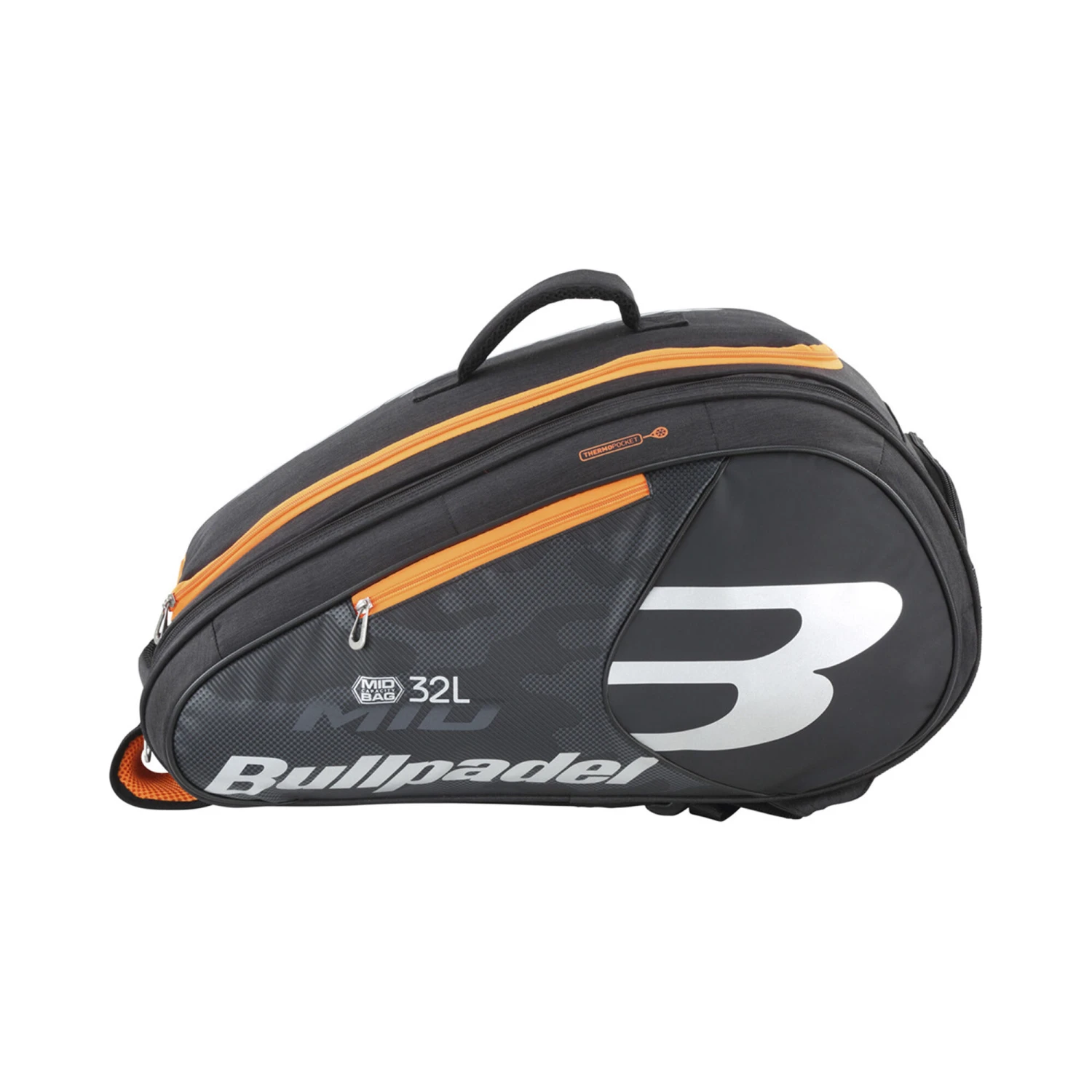 BULLPADEL BPP-20002 Mid Capacity 2020 Padel Racket Bag - Black, Orange