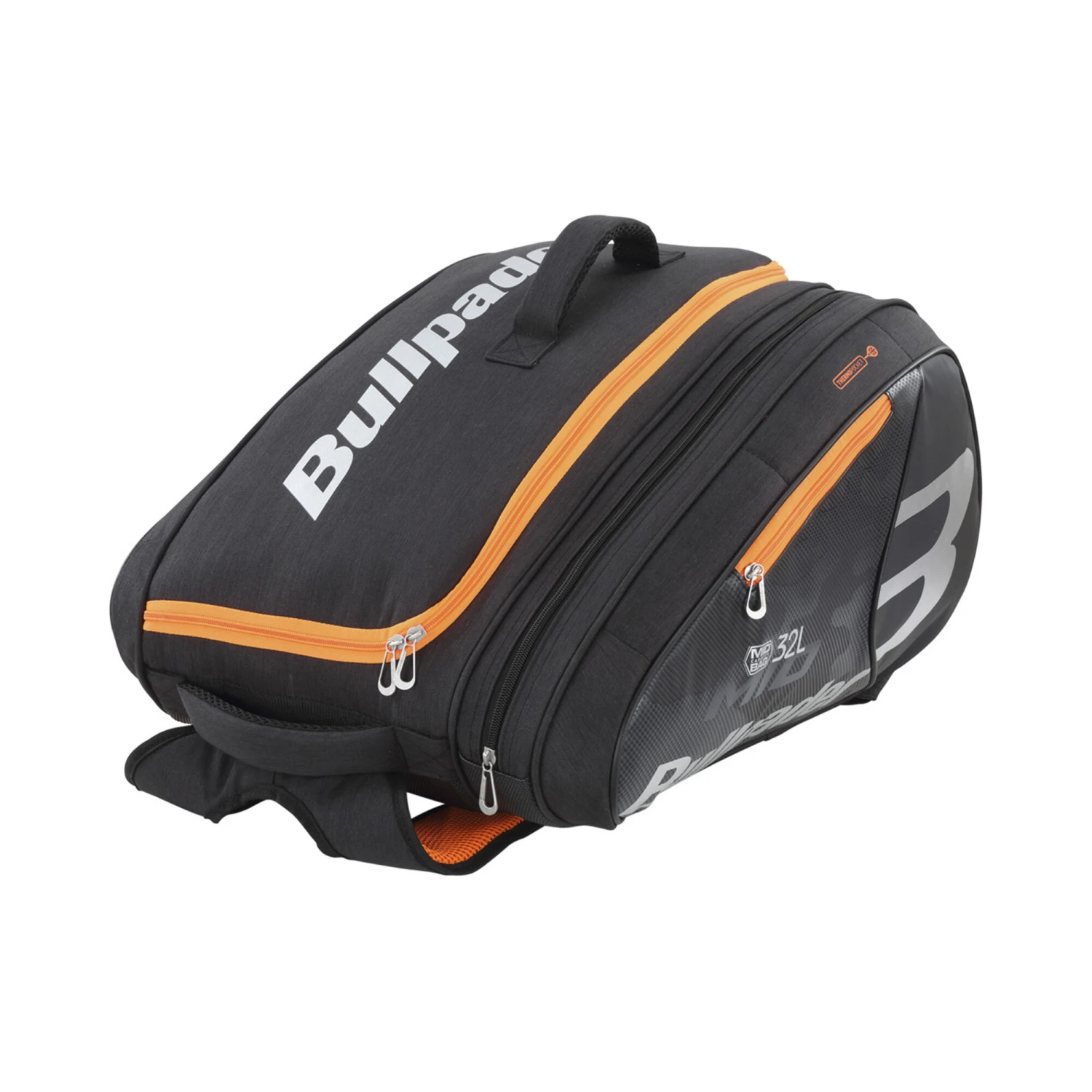 BULLPADEL BPP-20002 Mid Capacity 2020 Padel Racket Bag - Black, Orange - Image 2