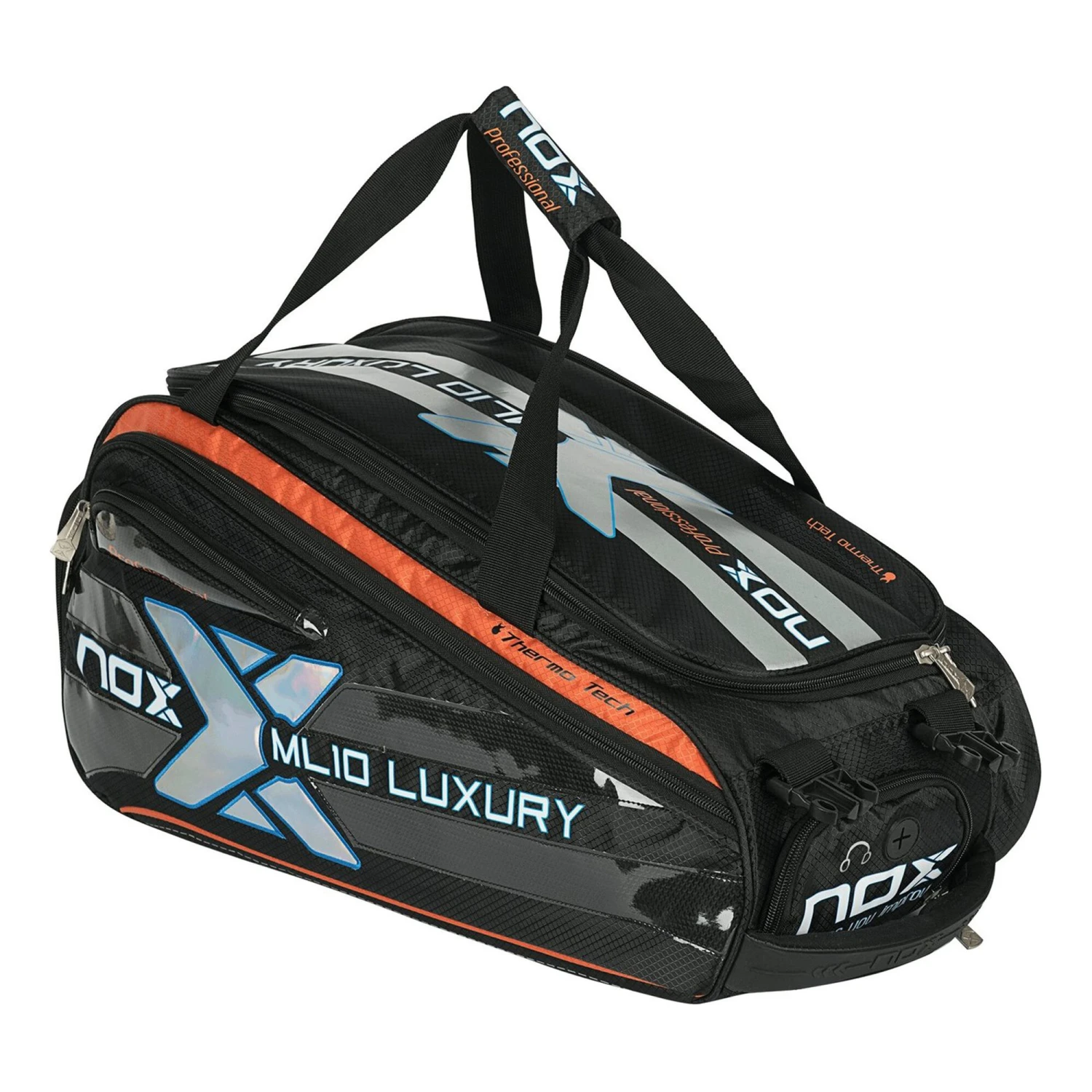 NOX Thermo ML10 Luxury Padel Racket Bag - Silver, Black