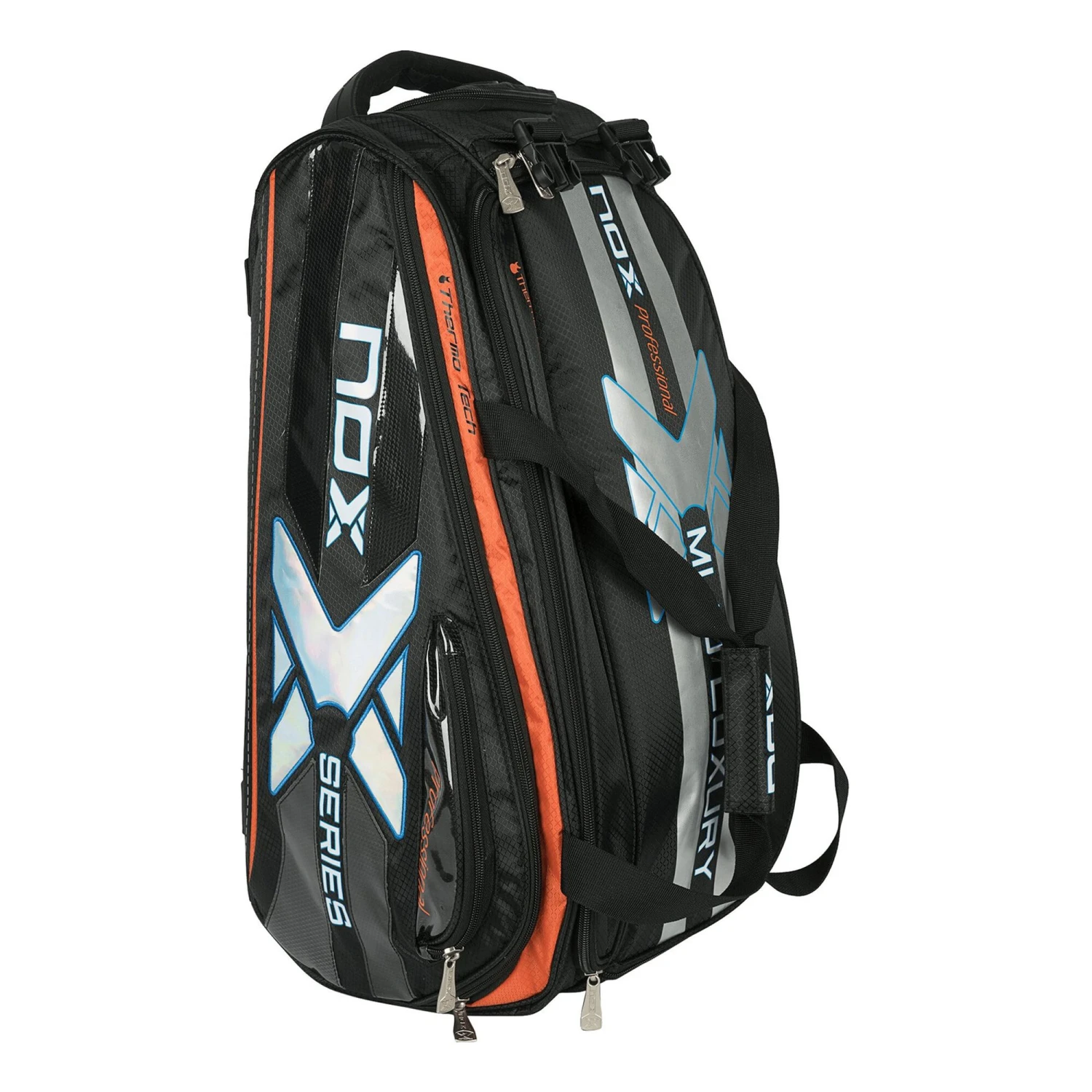 NOX Thermo ML10 Luxury Padel Racket Bag - Silver, Black - Image 5