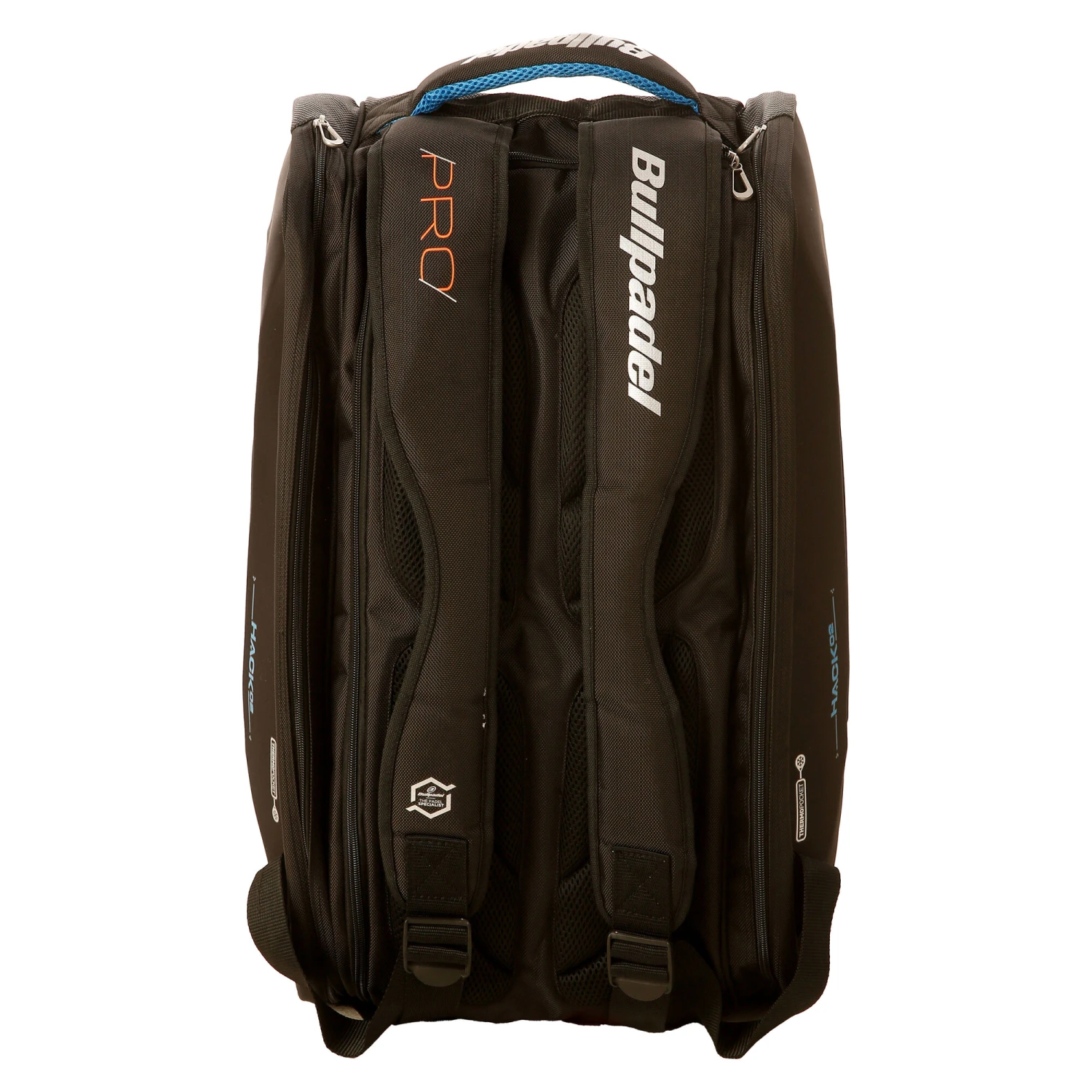 BULLPADEL Hack Big Capacity Padel Racket Bag - Black, Blue - Image 2