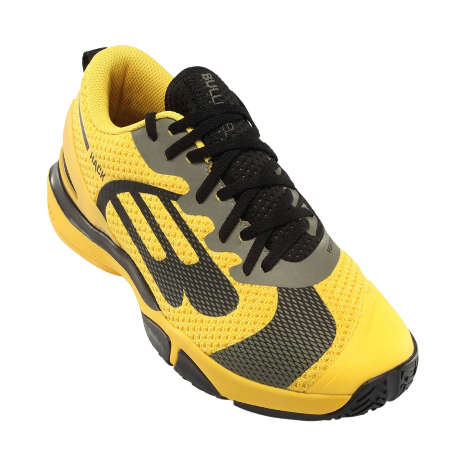 BULLPADEL Hack Hybrid Fly Padel Shoe Men - Yellow, Grey - Image 3