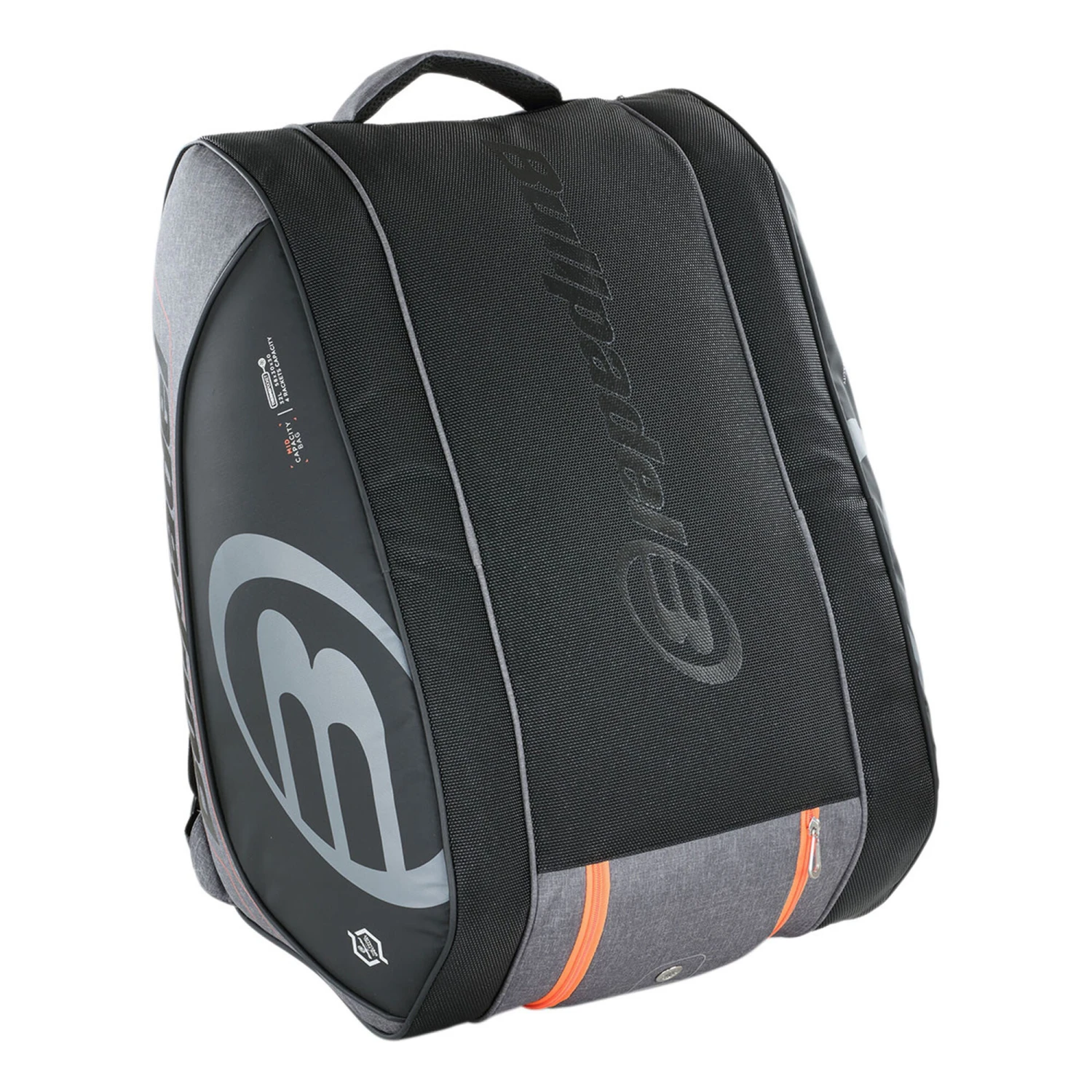 BULLPADEL Mid Capacity Padel Racket Bag - Grey, Orange - Image 2