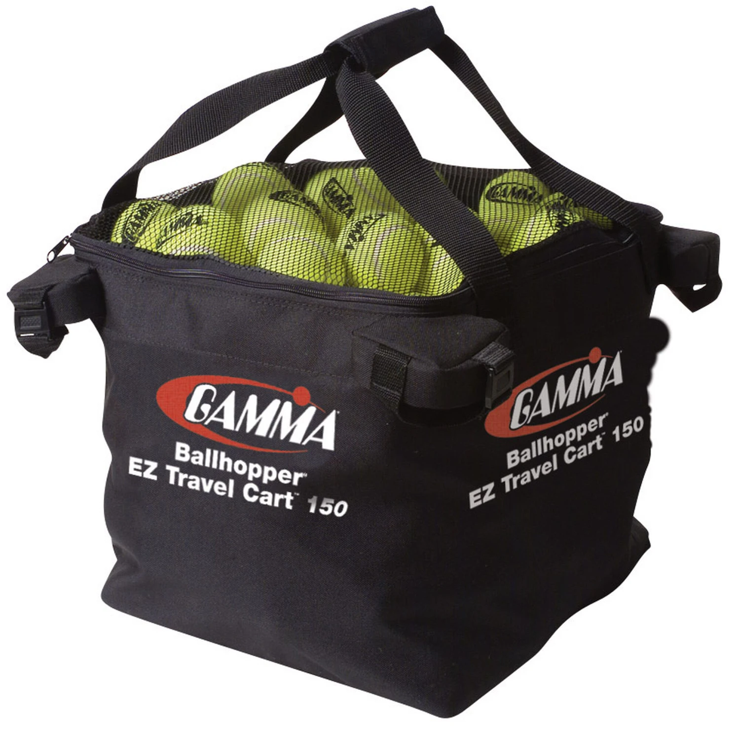 GAMMA EZ Travel Cart 150 Ball Cart With Wheels - Black - Image 2