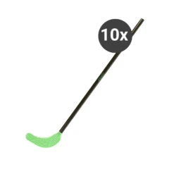 Hockey Stick 10 Pack - Black, Neon Green
