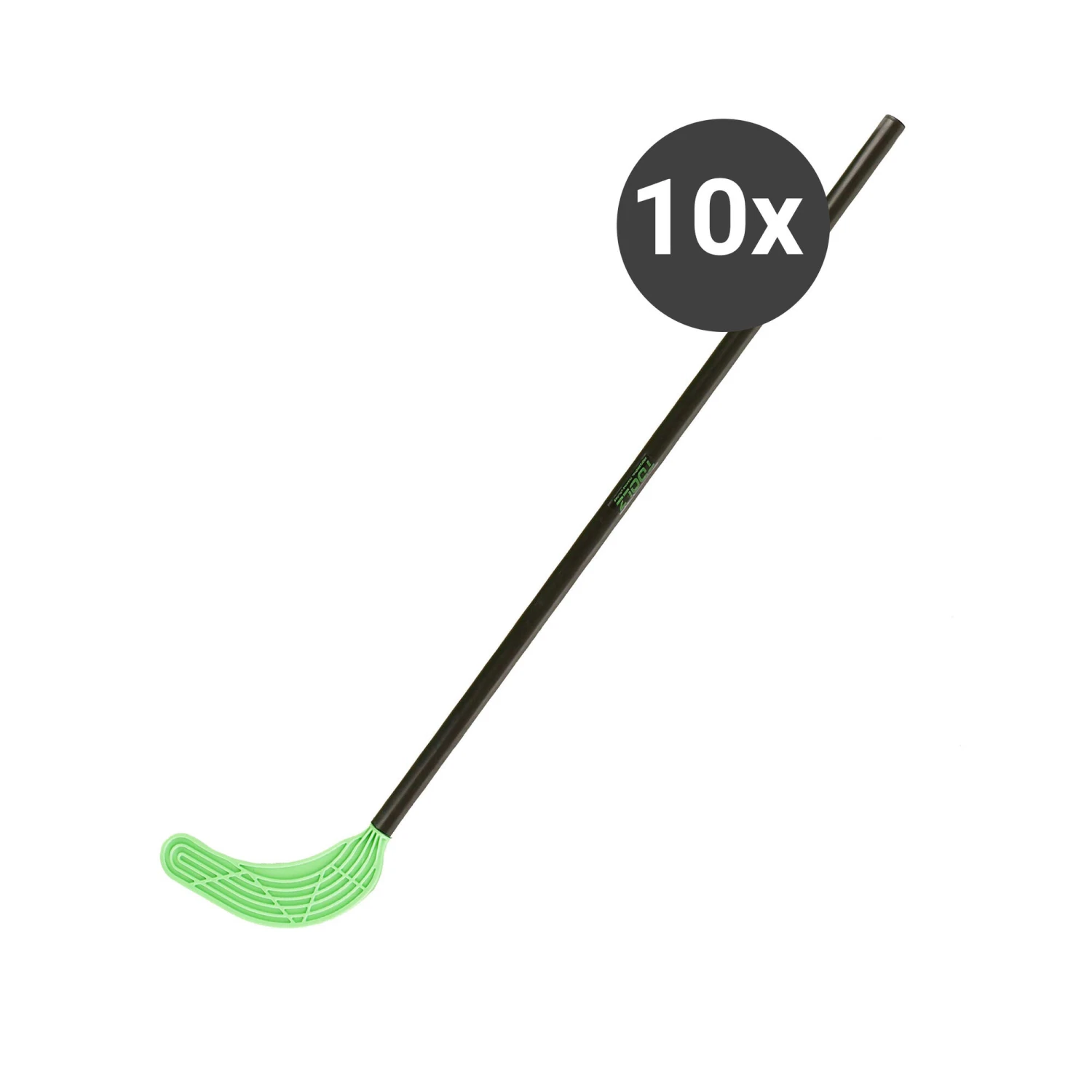 Hockey Stick 10 Pack - Black, Neon Green