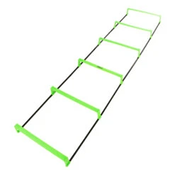 Koordinationsleiter Mit Hürde 2m Training Aids 2m - Black, Green