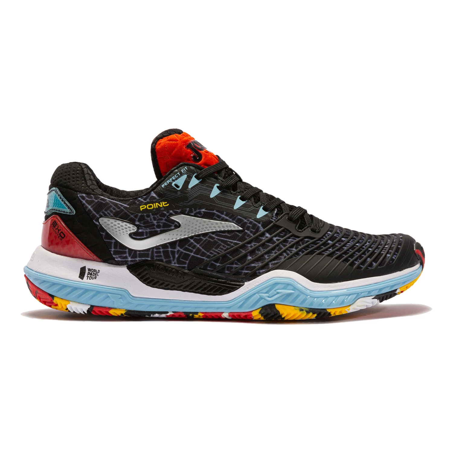 JOMA T.Point Padel Shoe Men - Black, Multicoloured
