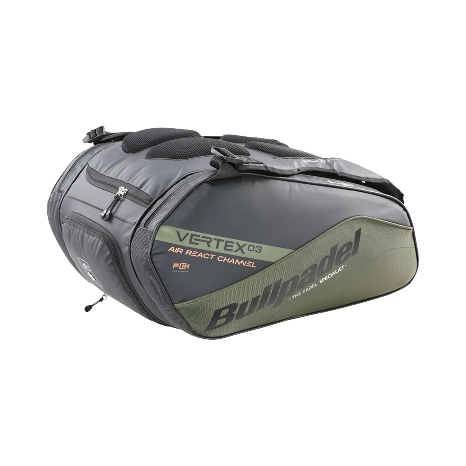 BULLPADEL VERTEX Padel Racket Bag - Black, Green - Image 4