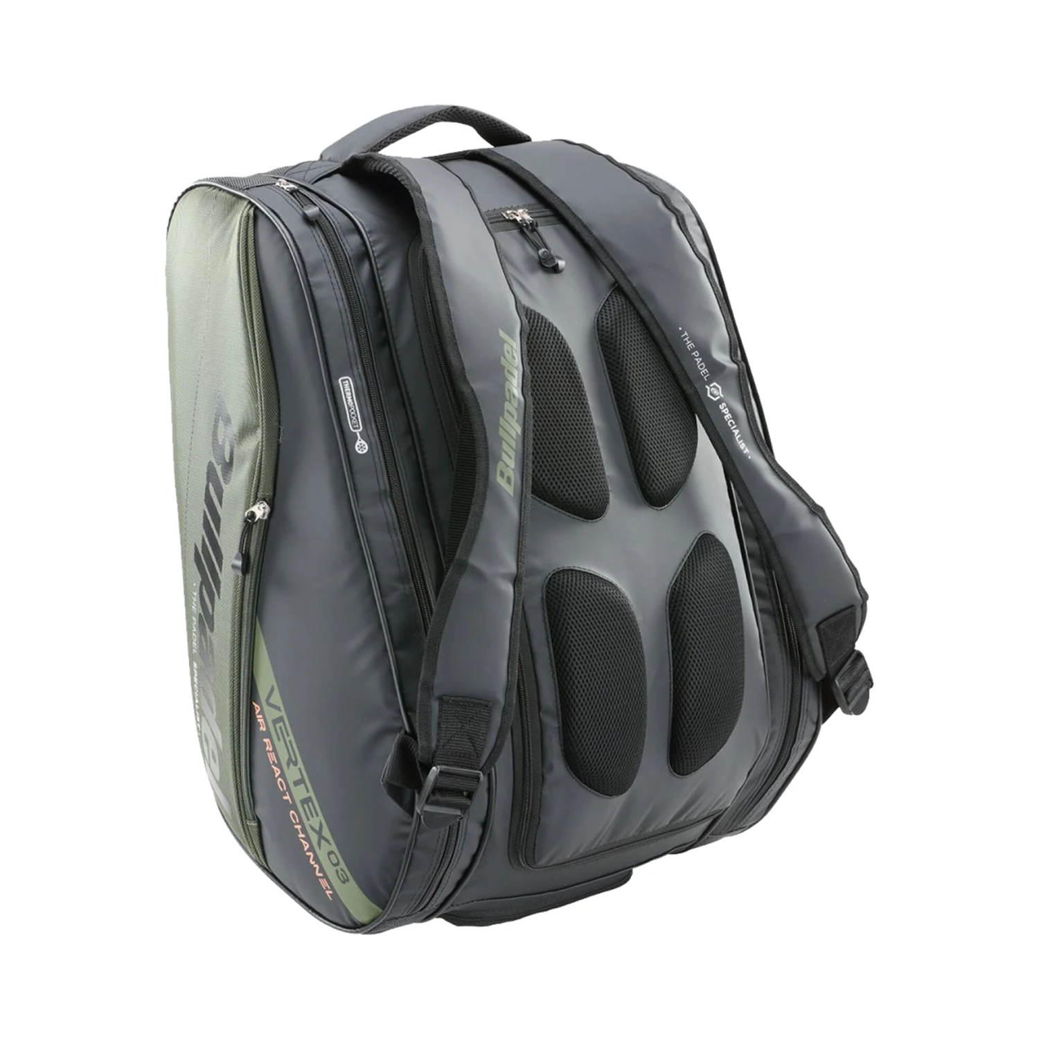 BULLPADEL VERTEX Padel Racket Bag - Black, Green - Image 2