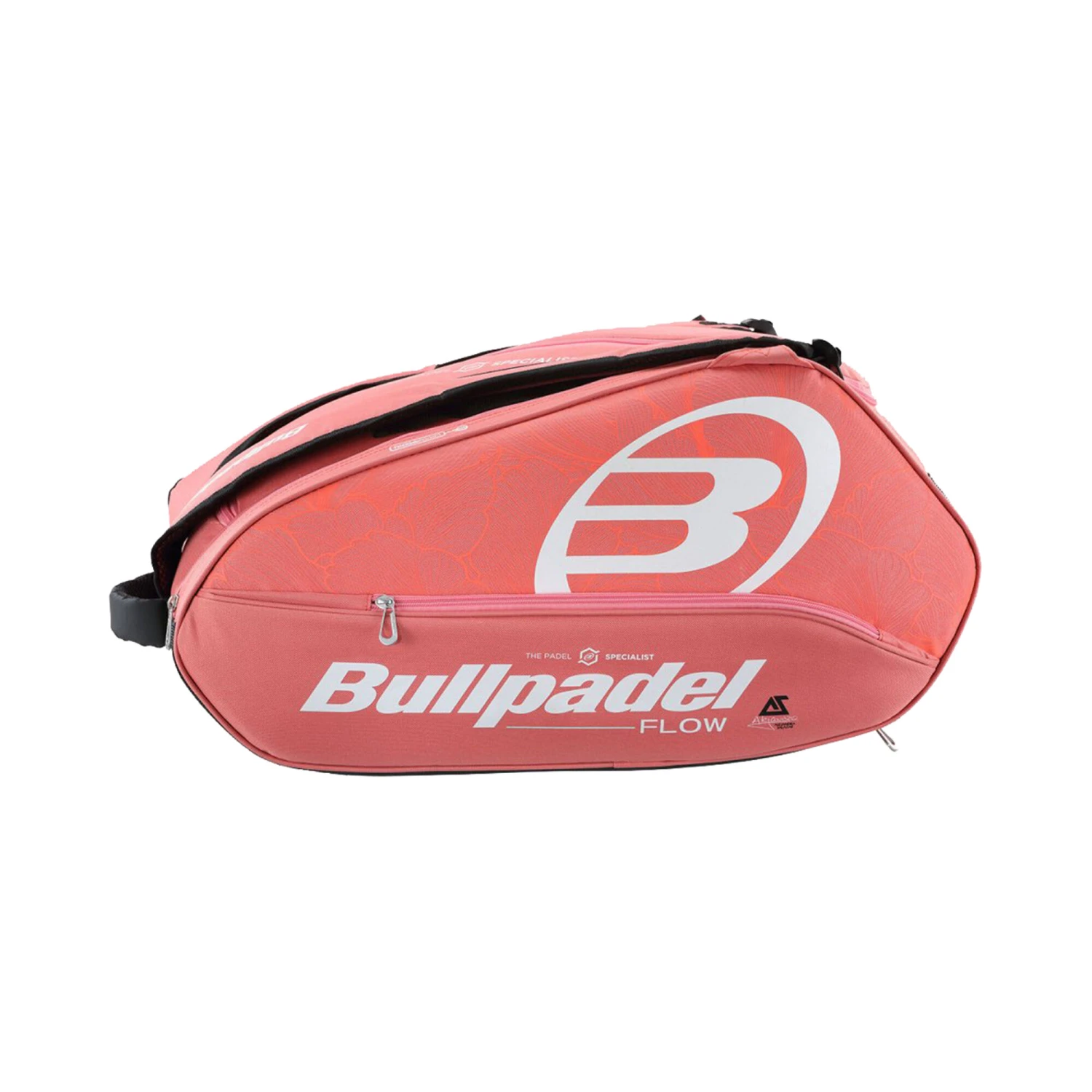 BULLPADEL FLOW Padel Racket Bag - Coral, Black - Image 3
