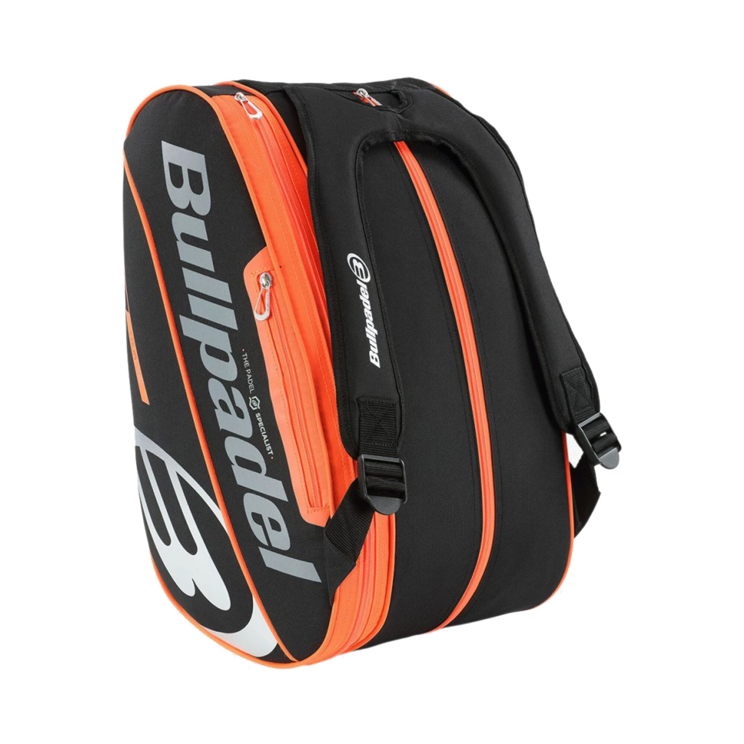 BULLPADEL TOUR Padel Racket Bag - Black, Orange - Image 2