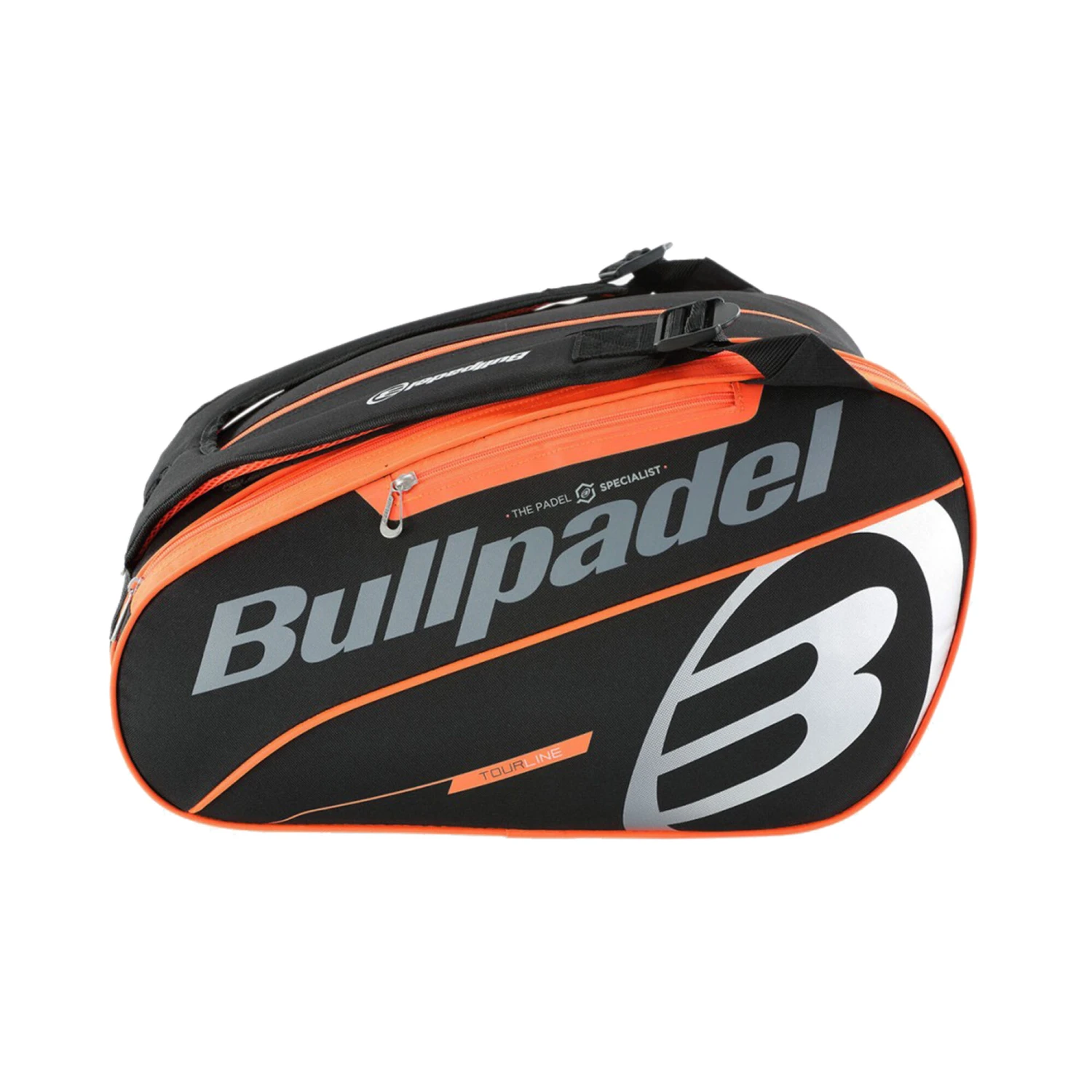 BULLPADEL TOUR Padel Racket Bag - Black, Orange - Image 3