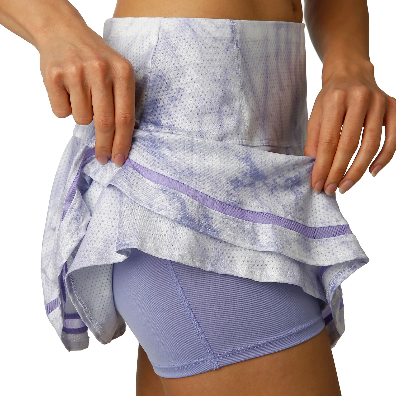 Long Lucid Flip Skirt Women - White, Lilac - Image 3