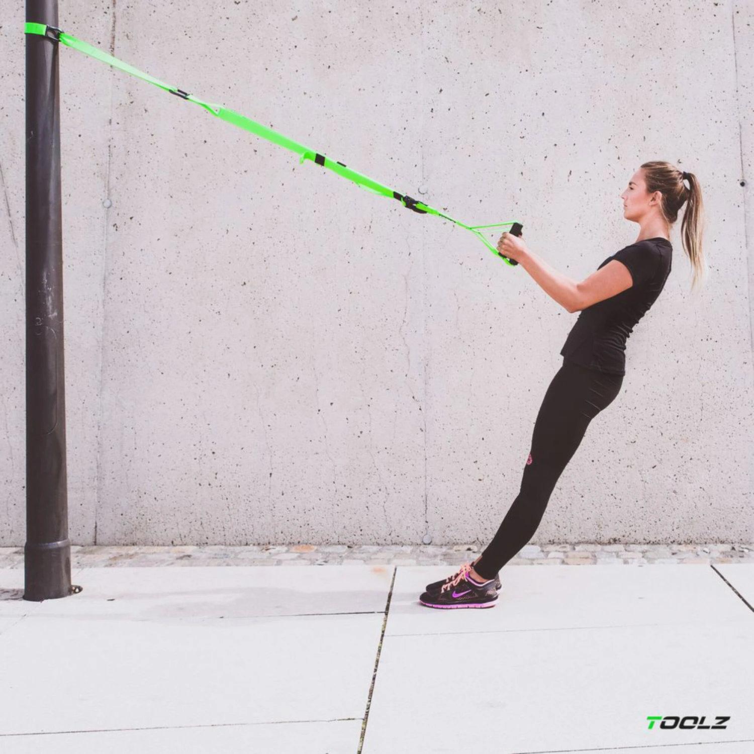 Sling Trainer Training Device - Green, Black - Image 3