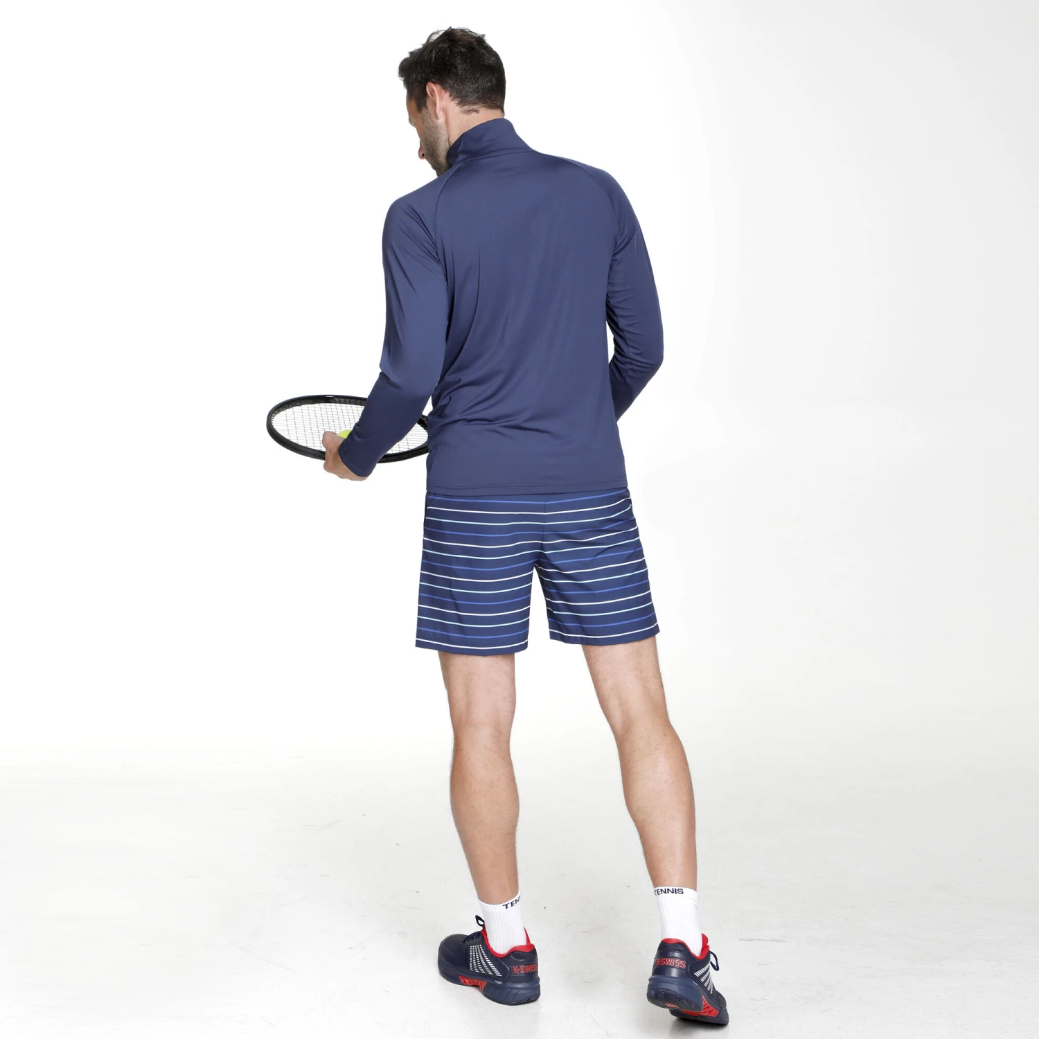 Ocean AOP Stripe Smash Shorts Men - Blue - Image 4