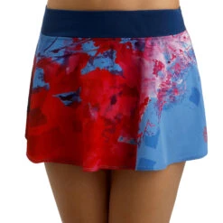 BIDI BADU Mora Tech Skirt Women - Dark Blue, Red