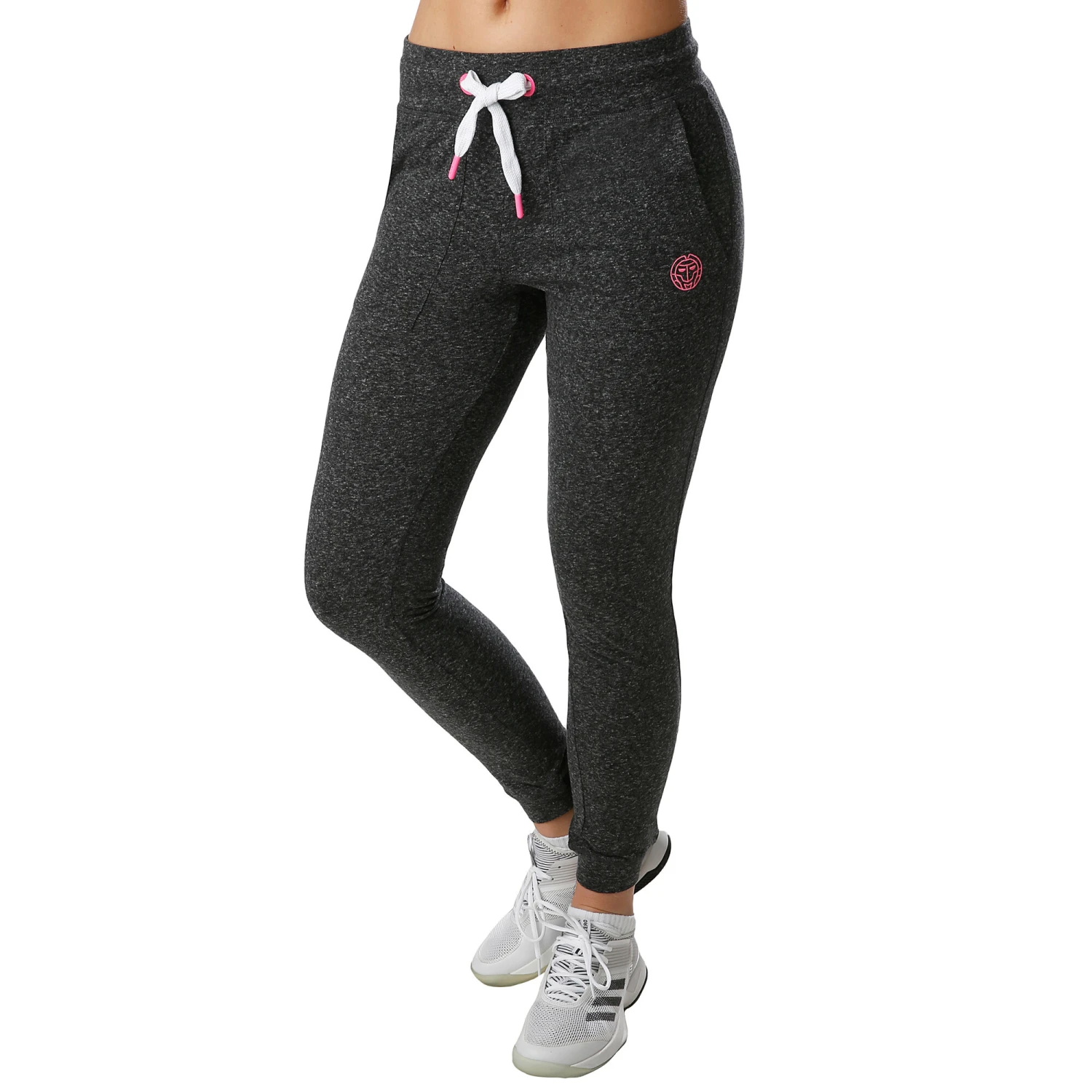 BIDI BADU Perla Basic Training Pants Women - Dark Grey, Pink