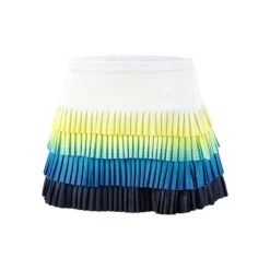 Sea Breeze Ombre Pleated Skirt Women - White, Multicoloured