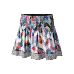 Long Mix N' Patch Smocked Skirt Women - Multicoloured