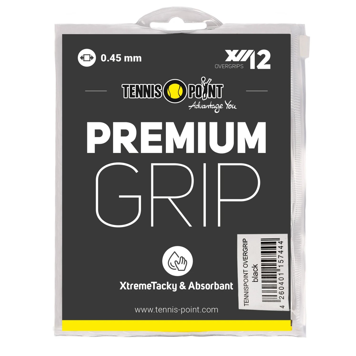 Premium Grip 12 Pack - Black