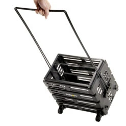 Tourna Ballport Deluxe Wheels 80er Ball Basket - Black