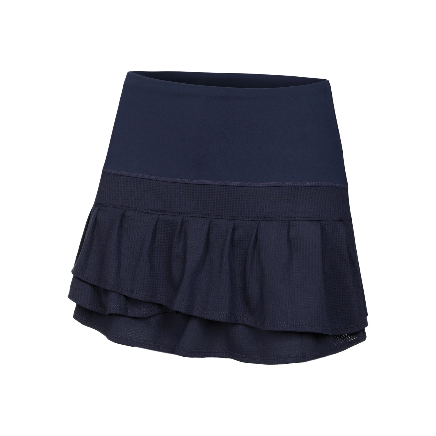 Long Pleat Tier Skirt Women - Blue