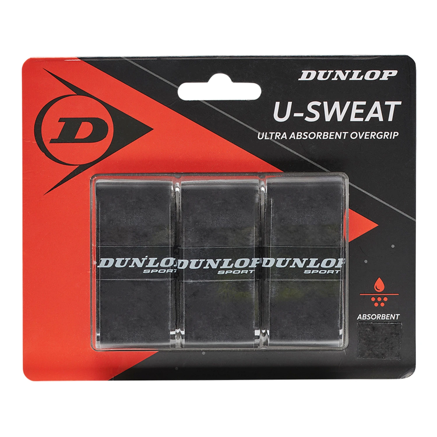 Dunlop U-Sweat 3 Pack - Black, Red