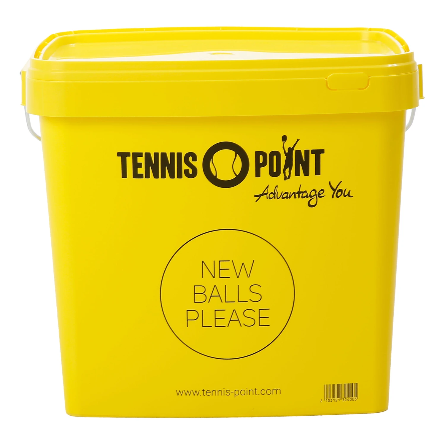 Ball Bucket With Cover, Square - Yellow