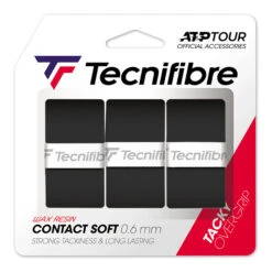 TECNIFIBRE Contact Soft 3er 3 Pack - Black