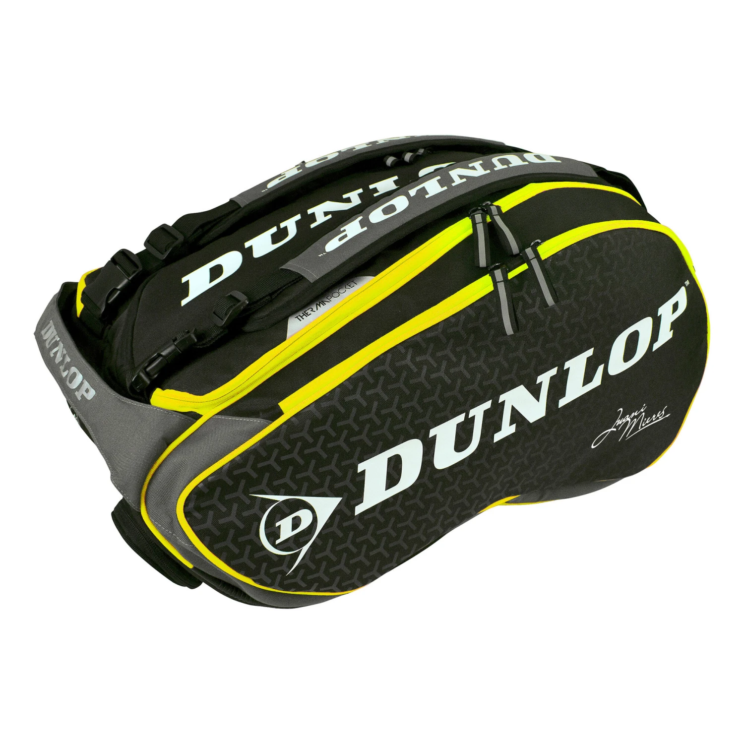 Dunlop Paletero Elite Padel Racket Bag - Black, Yellow