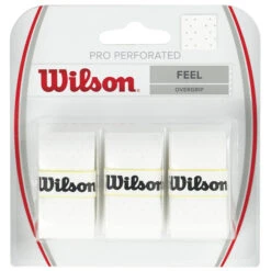 Wilson Pro Overgrip Perforated 3 Pack - White
