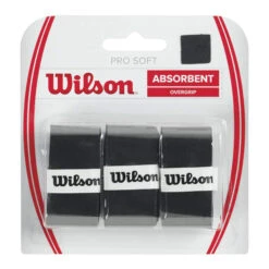 Wilson Soft Overgrip 3 Pack - Black