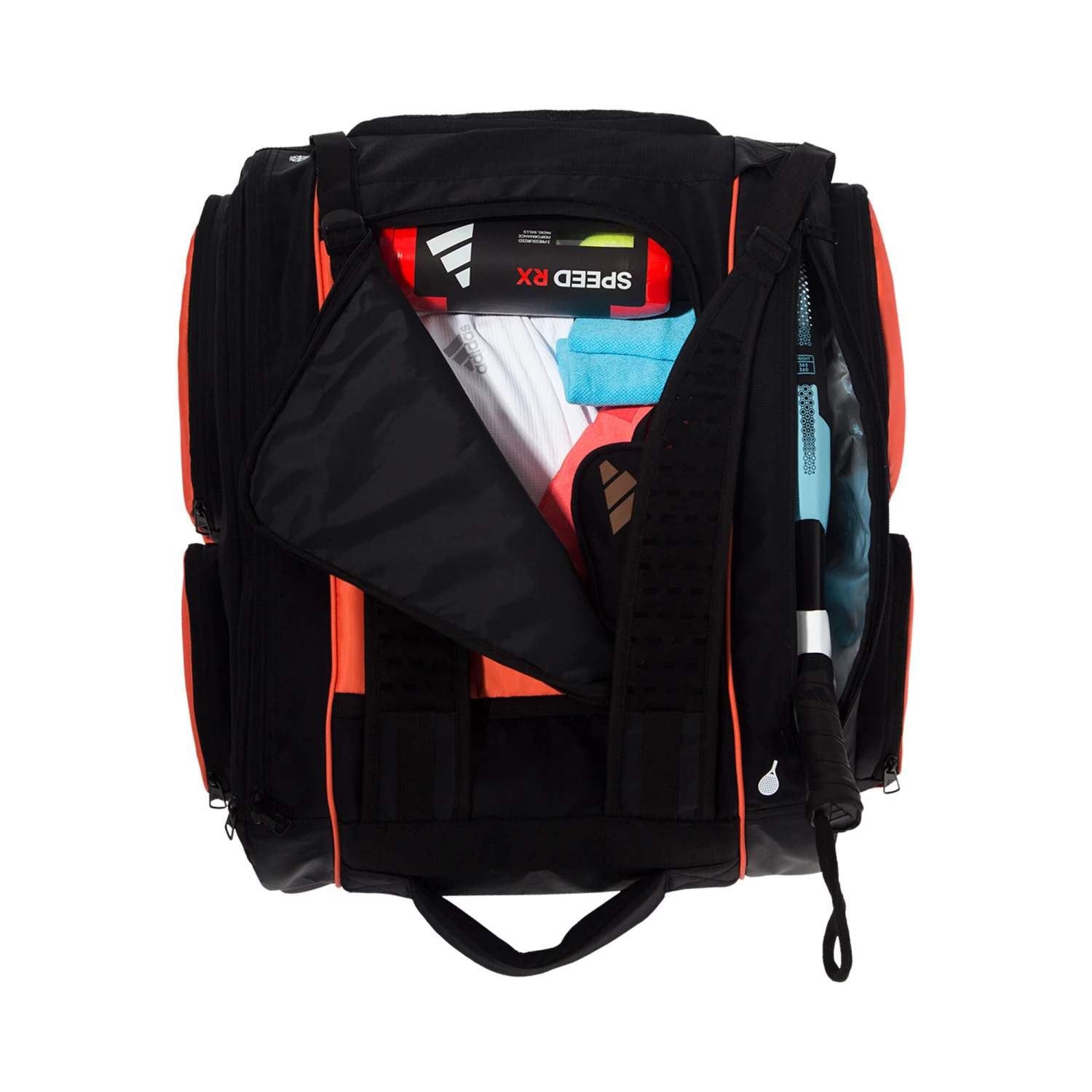 ADIDAS Pro Tour 3.2 Padel Racket Bag - Black, Orange - Image 3