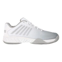 K-Swiss Hypercourt Express Clay Court Shoe Women - White, Lightgrey