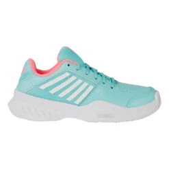 K-Swiss Express Court Omni Clay Court Shoe Kids - Turquoise, Pink