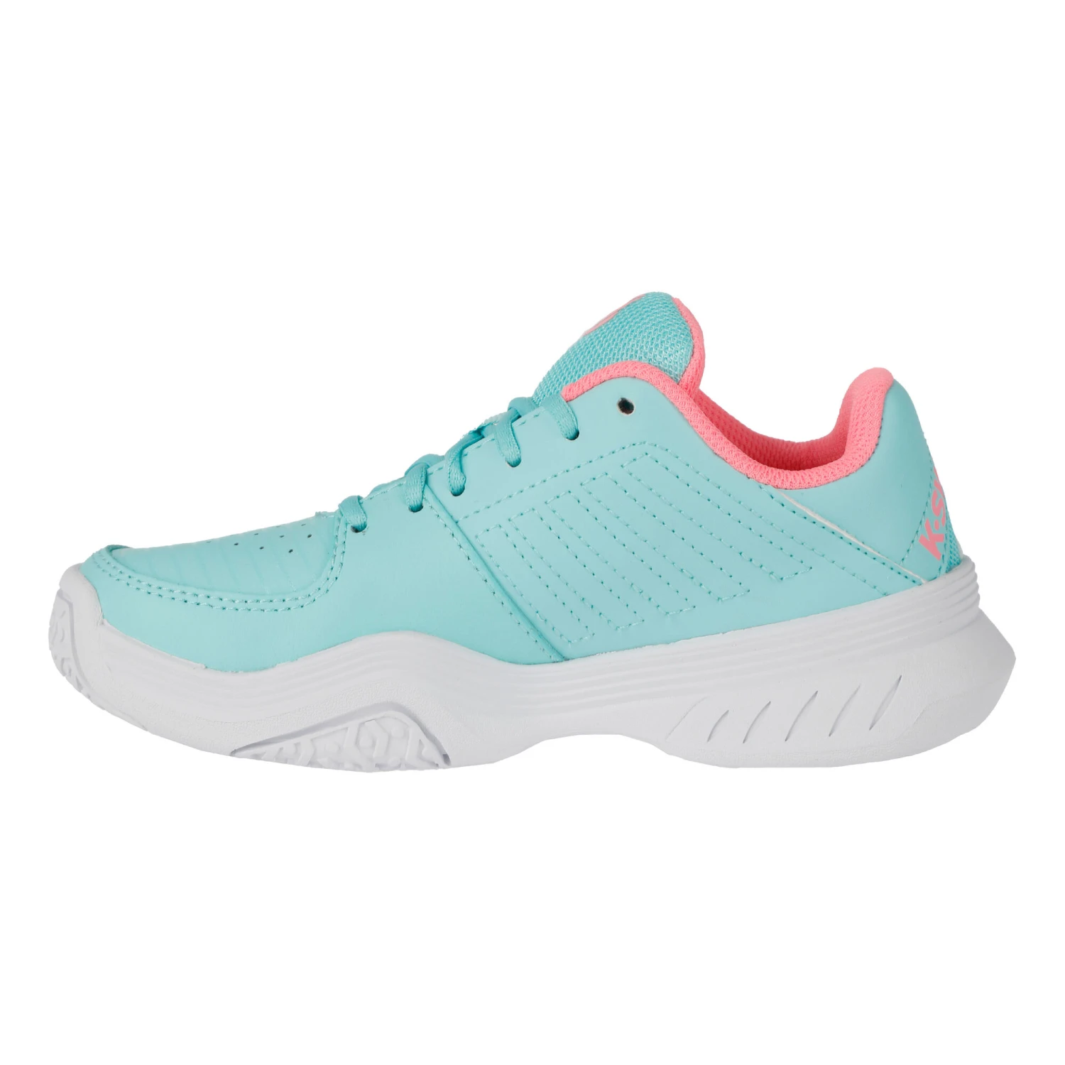 K-Swiss Express Court Omni Clay Court Shoe Kids - Turquoise, Pink - Image 2